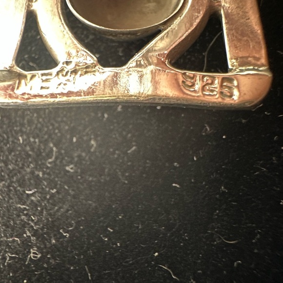 Vintage Sterling Silver 925 Cuff Bracelet Adjustable Women's - Picture 4 of 6